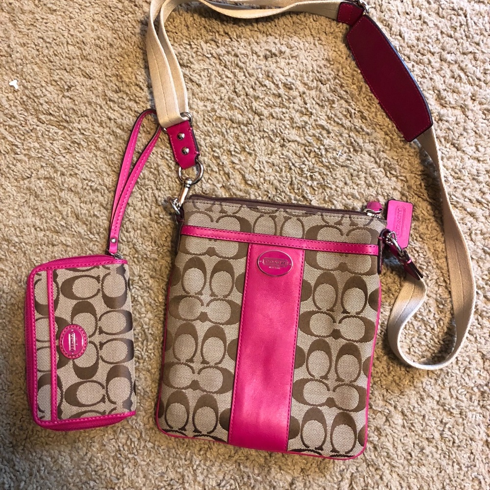 Coach crossbody and wallet